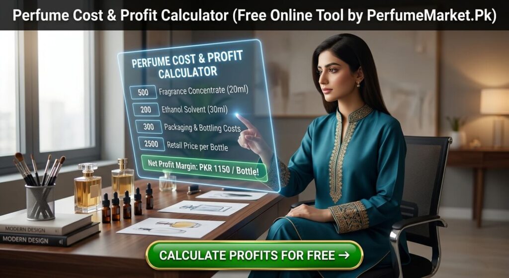 Home Perfume Cost & Profit Calculator (Free Online Tool by PerfumeMarket.Pk)